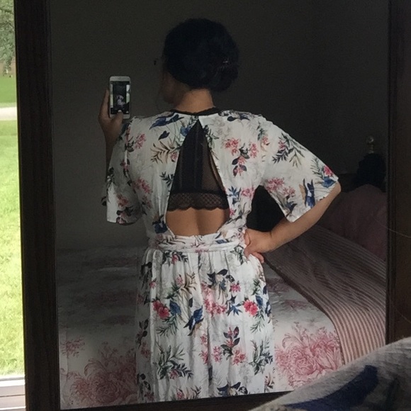 American Eagle Women’s M Floral Maxi Skirt Romper - Picture 4 of 7